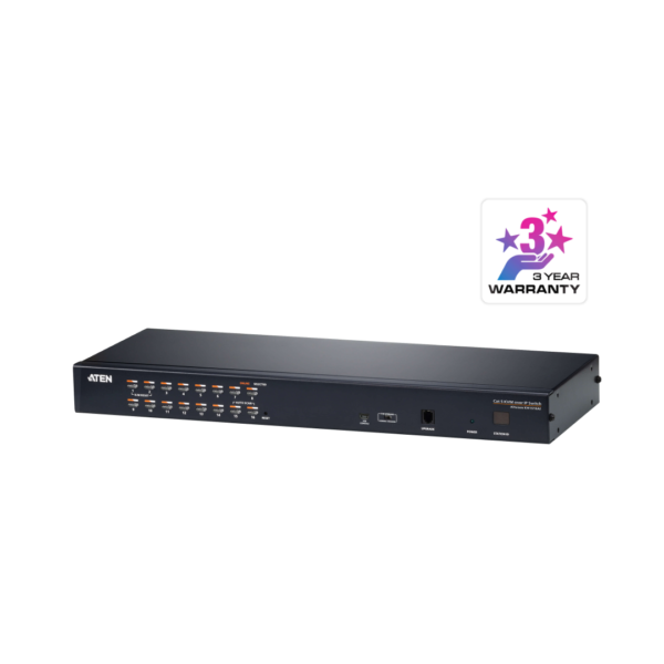 Aten 1-Local/Remote Share Access 16-Port Multi-Interface Cat 5 KVM over IP Switch KH1516Ai